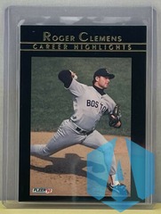 1992 Fleer - Career Highlights - #8 Roger Clemens - Boston Red Sox